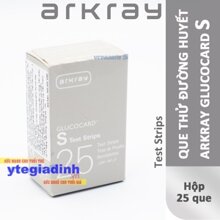 Hộp 25 que thử đường huyết Arkray Glucocard S