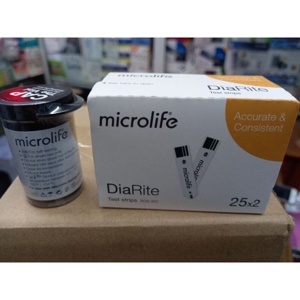 Que thử đường huyết Microlife DiaRite BGM (Hộp 50 que)