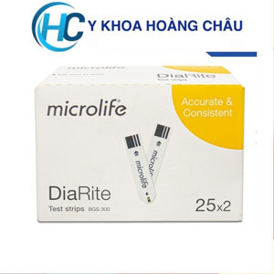Que thử đường huyết Microlife DiaRite BGM (Hộp 50 que)