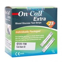 Que thử đường huyết On Call Extra (Hộp 25 que)