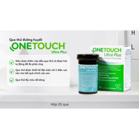Que thử đường huyết Onetouch Ultra Plus ( hộp 25 que ) date 2025