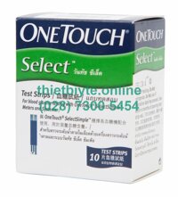 Que thử đường huyết Onetouch Select Simple (lọ 10 que)