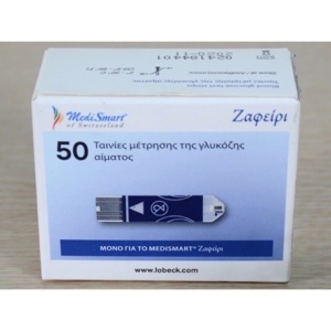 Que thử đường huyết MediSmart Sapphire (50 que)