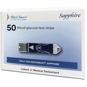 Que thử đường huyết MediSmart Sapphire (50 que)