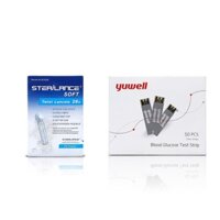 Que thử đường huyết Yuwell 710 (50 que + 50 kim)