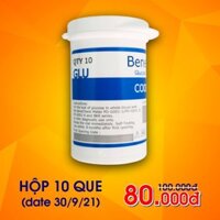 Que thử Glucose máy đo Benecheck 3in1 (10 que)