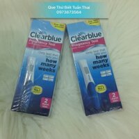 Que thử thai biết tuần thai Clearblue