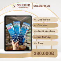 Que thử thai điện tử Clearblue - vỏ cấn do vận chuyển