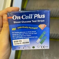 Que thử tiểu đường On-call Plus (hộp 25 que)