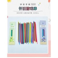 Que trò chơi nhựa nhiều màu sắc, que nhặt, que nhỏ, trò chơi bảng giáo dục gia đình 8090, đồ chơi tuổi thơ