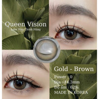 QUEEN VISION lens mã nâu GOLD-BROWN 0 độ