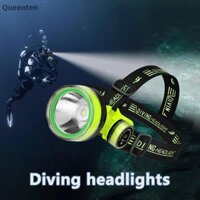 Queenten Di Động Sạc Lặn Đèn Pha 350m Dưới Nước 2 Chế Độ Ánh Sáng Chống Thấm Nước Siêu Sáng LED Diver Spearfishing Đèn Pha QT
