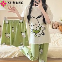 Quentin Bộ đồ ngủ hoạt hình dành cho nữ, Anime My Melody / Pochacco Melody Pyjama Quần dành cho người lớn, Mickey / Snoopy / Duffy Winnie Pooh Áo thun ngắn tay hoạt hình Bộ đồ ngủ nữ