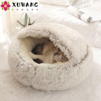 Quentin Giường Mèo Tròn Mềm Mại Ấm Áp Thú Cưng Mùa Đông Tiếp Liệu Giỏ Hang Kennel Thảm Giường Cho Chó