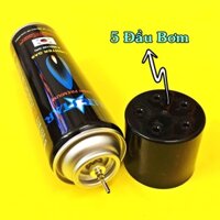 Quẹt Khò Bật Đánh Lửa g.a AT-600 Khò Để Bàn 1 Tia Vỏ Kim Loại. Đầu khò gas Aomai - Bình bơm gas