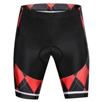 Quick-dry Cycling Classic Red and Black Lattice Outdoor Sports Short Sleeve Summer Mountain Biking Shorts Sportswear for Bicycle - XXXL