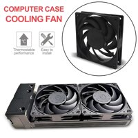 Quiet Cooling Case Fan 12cm120mm DIY 4-Pin for Computer Case Mining Rig - Black