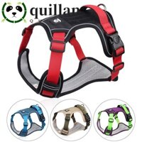 Quillan Big Dog Harness Oxford Có thể điều chỉnh Đi bộ ngoài trời Không kéo Phụ kiện cho chó an toàn