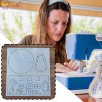 Quilting Stencil Mẫu Nhẹ Di Động Patchworks Mẫu Dụng Cụ May DIY Chuyên Nghiệp