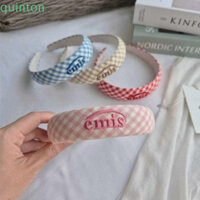 Quinton Hàn Quốc Băng Đô, Thêu Ngọt Emis Tóc, Sáng Tạo Thời Trang Thương Hiệu Chữ Kẻ Sọc Tóc Vòng Học Sinh