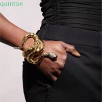 Quinton Mở Vòng Tay, Vòng Tay Hình Rắn Lấp Lánh, Phong Cách Âu Mỹ Sáng Tạo Punk Vòng Tay Phóng Đại Nữ