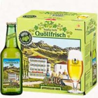 Quöllfrisch Hopfig Herb 5% vol chai 330ml – Bia Thụy sĩ hộp 6 chai