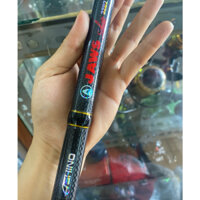 (quốc ngô )cần ASHINO JAWS chuyên câu cá tra chim (cá lớn) dài 3m20 đọt 4li bu 16 .tải mồi 1.5kg.