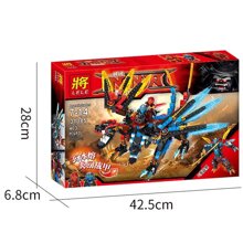 Lắp ráp Ninja Rồng Sấm Sét 403 chi tiết Lele 31085