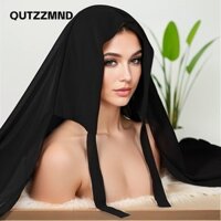 Qutzzmnd Hijab, Khăn choàng mềm màu trơn, Khăn xếp thoáng khí voan bong bóng chất lượng cao dành cho nữ