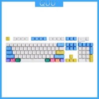 Quu 104 Phím Backlit Keycaps PBT Double Shot Mờ Keycap Phấn Màu Cá Tính Cho Cơ Cherry MX Keyboar