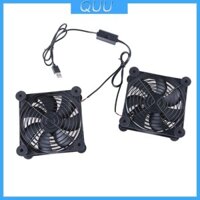 Quu Double 120mm 5V Quạt chạy bằng USB Quạt làm mát luồng không khí 3 tốc độ cho bộ định tuyến