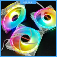 Quu Máy Tính Cho Ốp Lưng Quạt LED 120 Mm Im Lặng CPU Tản Nhiệt Im Lặng Đầy Màu Sắc Fa