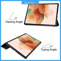 Quu Mới Dành Cho Ốp Lưng Cho TAB S7 FE T730 Chân Đế Bánh Ba Gấp Siêu Mỏng P