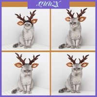 Quu Mũ Giáng Sinh Mũ Đội Đầu Có Thể Điều Chỉnh Phụ Kiện Cho Mèo Con Trang Phục Giáng Sinh