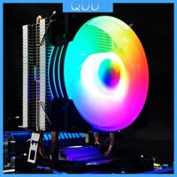 Quu PC Cho Vỏ Quạt LED Nhiều Màu Có Thể Điều Chỉnh Tốc Độ 130 Mm Yên Tĩnh Từ Xa Máy Tính Tản Nhiệt Làm Mát 3 Chân Cho Ca