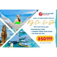 Quy Nhơn [E-voucher] Du Lịch Hoà Bình Daily tour giá tốt gồm tham quan, ăn trưa tại Kỳ Co - Eo Gió