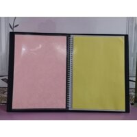 Quyển Menu khổ A4 bìa da PVC loại 1 cao cấp 10 lá hoặc 20 lá