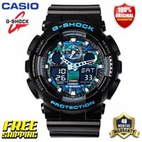 Qxrx G-Shock G-Sock [Ready Stock] Casio (GA-100CB-1A) Ready Stock Impact Resistance Analog Digital Men's Watch 2021