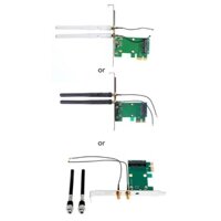 R * Bộ Chuyển Đổi Wifi Mini Pcie Sang PCI-E 1X Wifi Raiser Card Hỗ Trợ Mini Pcie Adapter Có Ăng Ten