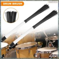 [R M O P] 2 Bàn chải Cajon Bàn chải trống Telescoping Gậy Nylon Bộ gõ cho nhạc Jazz Stick Drum