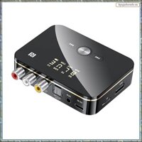 [R M O P] Bộ phát thu âm thanh Bluetooth 5.0 M8 APTXLL Bộ chuyển đổi không dây âm nhạc AUX 3,5mm có Mic cho loa TV trên ô tô