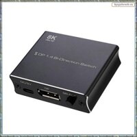 [R M O P] Công tắc cổng hiển thị 8K 1.4 Bộ chuyển đổi công tắc hai chiều 2X1 / 1X2 Hỗ trợ 4K @ 120Hz 8K @ 30Hz cho nhiều màn hình