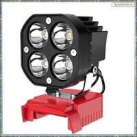 [R M O P] Đèn làm việc LED cho pin 18V, Đèn pin 40W 6000LM, Đèn pha LED, Đèn làm việc không dây pin 18V