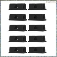 [R M O P] Hộp đựng bút chì silicon 10 gói, Hộp đựng bút dính cho bàn làm việc, Kẹp bút đơn bằng cao su cho lớp học màu đen