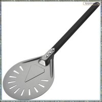 [R M O P] Vỏ bánh Pizza xoay với mái chèo Pizza tròn bằng nhôm 8 inch, tổng thể 23,6 inch, Phụ kiện lò nướng bánh Pizza ngoài trời