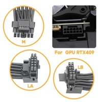 R * PCIE 5 0 16Pin 12 + 4P Nữ đến 3x8Pin 4x8Pin Cáp Nối Dài Nguồn GPU RTX4090