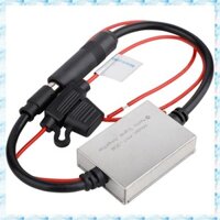 [R Q M U] Bộ khuếch đại tín hiệu FM Kim loại chống nhiễu Ăng-ten ô tô Đài phát thanh đa năng Tự động FM Booster Amp Phụ tùng ô tô