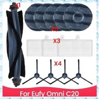 [R Q M U] Bộ phụ kiện thay thế cho máy hút bụi Robot Eufy Omni C20 Bàn chải bên chính Bộ lọc Hepa Vải lau nhà