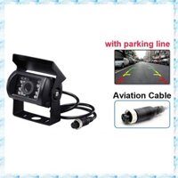 [R Q M U] Nâng cấp màn hình quan sát phía sau ô tô hàng không 700Tvl Ccd 18 Ir Camera lùi 12 / 24V cho xe tải Caravan Bus