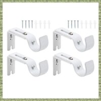 (R Q S E) 4 Giá đỡ thanh La Mã bằng kim loại có thể điều chỉnh Phụ kiện rèm phổ thông Giá đỡ thanh treo rèm